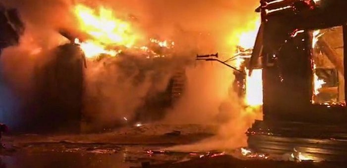 Школа в Мараловодке сгорела из-за неисправной электропроводки в котельной