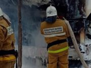 В Усть-Кане сгорел автобус В Усть-Кане сгорел автобус