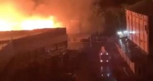 Крупный пожар случился в Горно-Алтайске