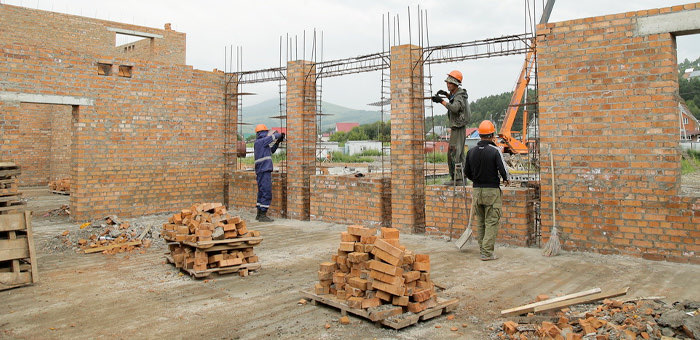 В Горно-Алтайске продолжается строительство крупнейшего в республике детсада