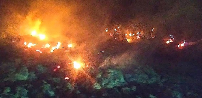 200 рулонов сена сгорело в Усть-Канском районе