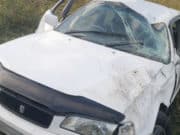 Нетрезвый горожанин отправил под откос свою Toyota Sprinter Нетрезвый горожанин отправил под откос свою Toyota Sprinter