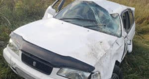 Нетрезвый горожанин отправил под откос свою Toyota Sprinter