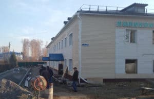 В Майме ведется капитальный ремонт поликлиники