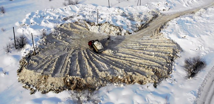 В Горно-Алтайске определено место отвала снега