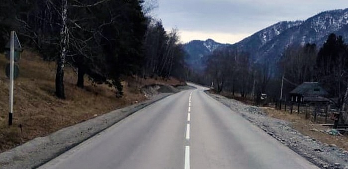 Отремонтирован участок дороги от Элекмонара до Чемала