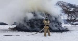 Пожарные Куюса помогли спасти жилой дом в Ороктое от пожара