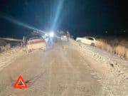 Три машины столкнулись из-за нетрезвого водителя возле Кокори