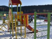В одном из самых труднодоступных сел республики открыли детскую площадку
