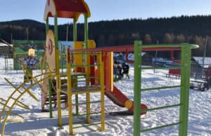 В одном из самых труднодоступных сел республики открыли детскую площадку
