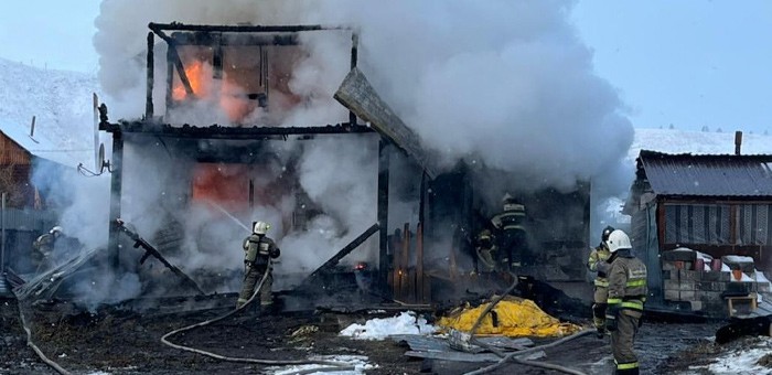 Пожар в Соузге уничтожил жилой дом. Погорельцам нужна помощь
