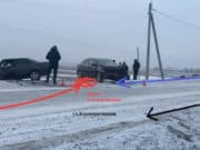 Две «Тойоты» столкнулись в Кош-Агачском районе