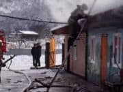 В Соузге ликвидировали возгорание хозяйственных построек