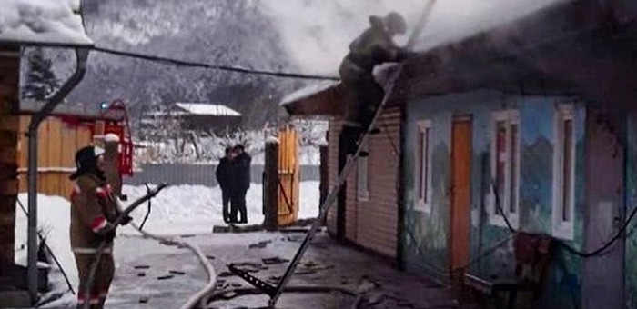 В Соузге ликвидировали возгорание хозяйственных построек