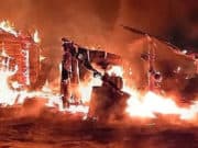 В Ильинке сгорел жилой дом