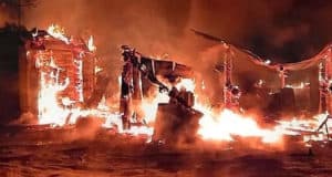 В Ильинке сгорел жилой дом