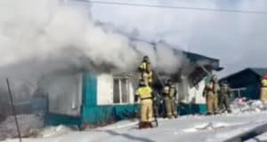 В Горно-Алтайске потушен пожар в доме по переулку Западному