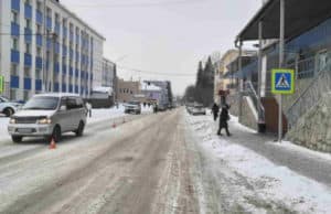 На пешеходном переходе возле поликлиники сбили пенсионерку На пешеходном переходе возле поликлиники сбили пенсионерку