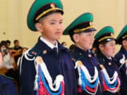 В Кош-Агаче пятиклассников произвели в кадеты В Кош-Агаче пятиклассников произвели в кадеты