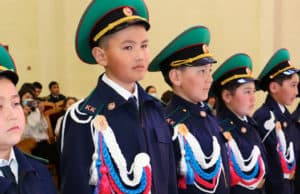 В Кош-Агаче пятиклассников произвели в кадеты