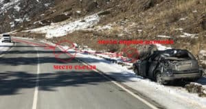 Не вписался в поворот, разбил машину и сам получил травмы: ДТП на Чуйском тракте Не вписался в поворот, разбил машину и сам получил травмы: ДТП на Чуйском тракте