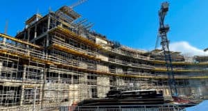 Строительство пятизвездочного отеля на курорте «Манжерок» идет по графику