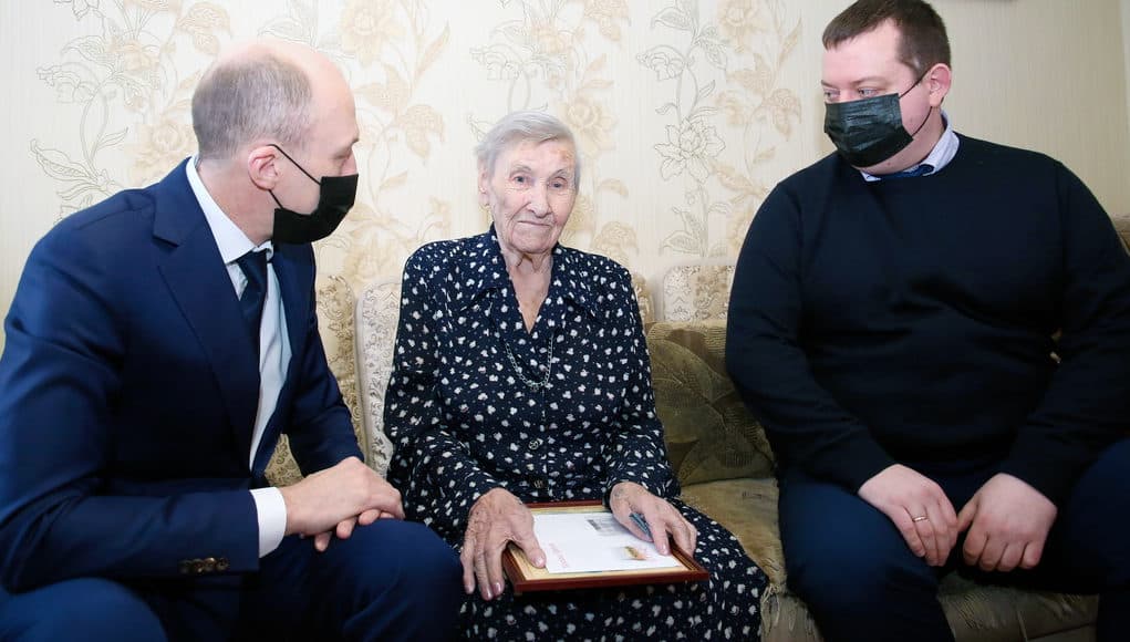 Жительница Маймы отметила 100-летний юбилей