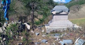 В Онгудайском районе разрушили культовое сооружение буддистов