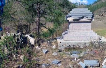 В Онгудайском районе разрушили культовое сооружение буддистов