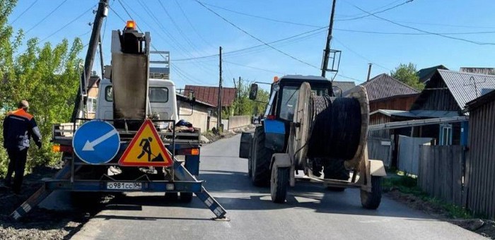 Ремонт улицы Колхозной идет в Горно-Алтайске