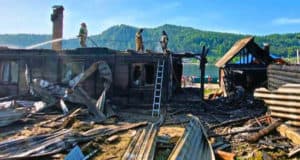 Два дома и баня сгорели в Иогаче