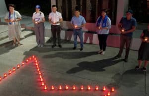В Горно-Алтайске прошла акция «Огненная картина войны» В Горно-Алтайске появилась «Огненная картина войны»