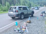 Турист на Mitsubishi Pajero разогнался и перевернулся на Чуйском тракте Турист на Mitsubishi Pajero разогнался и перевернулся на Чуйском тракте