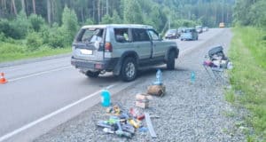 Турист на Mitsubishi Pajero разогнался и перевернулся на Чуйском тракте Турист на Mitsubishi Pajero разогнался и перевернулся на Чуйском тракте