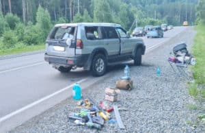 Турист на Mitsubishi Pajero разогнался и перевернулся на Чуйском тракте Турист на Mitsubishi Pajero разогнался и перевернулся на Чуйском тракте