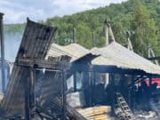 Крупный пожар в Соузге: сгорело два дома Крупный пожар в Соузге: сгорело два дома