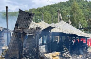 Крупный пожар в Соузге: сгорело два дома Крупный пожар в Соузге: сгорело два дома