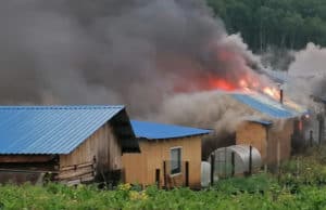 В Майме потушили пожар в жилом доме
