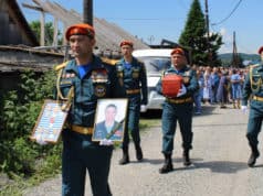 В Майме простились с военнослужащим, погибшим на Украине