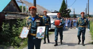 В Майме простились с военнослужащим, погибшим на Украине