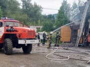 Пожар на СТО ликвидирован в Соузге