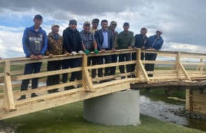 Переправу через реку Кара-Су построили в Кош-Агаче Переправу через реку Кара-Су построили в Кош-Агаче