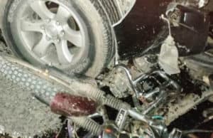 Подросток на мопеде врезался в Land Cruiser Подросток на мопеде врезался в Land Cruiser