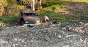 Пьяный с утра водитель перевернулся на ВАЗе в Чойском районе Пьяный с утра водитель перевернулся на ВАЗе в Чойском районе
