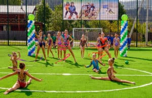 В Манжероке открыли современную спортплощадку