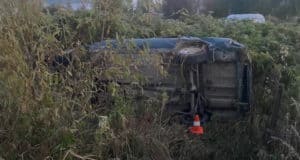 Ночная поездка в нетрезвом виде закончилась в кювете Ночная поездка в нетрезвом виде закончилась в кювете