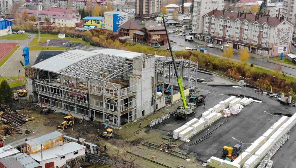Готовность физкультурно-оздоровительного комплекса – 56%
