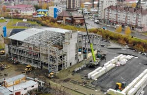 Готовность физкультурно-оздоровительного комплекса – 56% Готовность физкультурно-оздоровительного комплекса – 56%