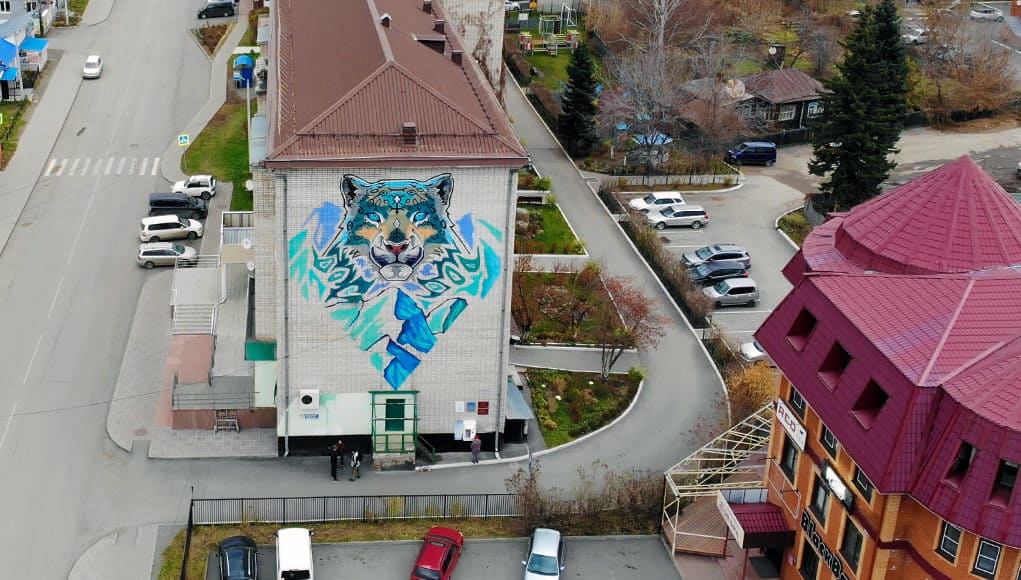 В Горно-Алтайске открыли новый арт-объект, посвященный снежному барсу