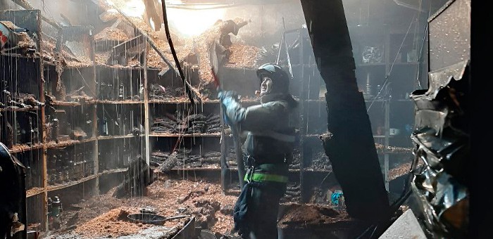 В селе Тихонькая сгорел магазин